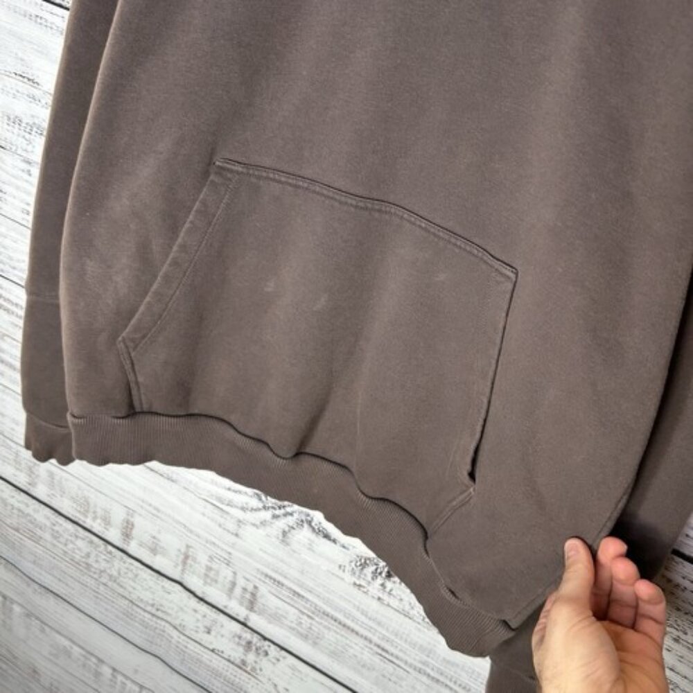 Oner Active Classic Oversized Hoodie in Deep Taupe - Size Medium - Picture 6 of 13